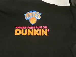 small or Large Unisex NBA NEW YORK KNICKS or GIANTS DUNKIN SHIRT, VG shape - Picture 1 of 4
