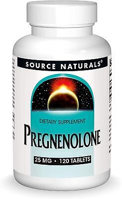 Source Naturals Pregnenolone 25mg 120 Tablets, Hormone, Energy Support • 20.16€