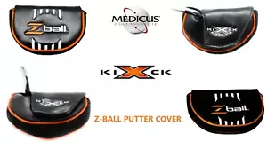 Medicus Kick X Z-Ball ZB3 Pro Golf Club Heel Putter Black Protection Headcover - Picture 1 of 9