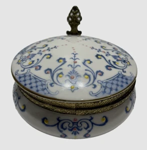 Maggiordomo silenzioso cattura briciole blu giallo rosa motivo porcellana NO MANICO 6"x4" - Foto 1 di 9