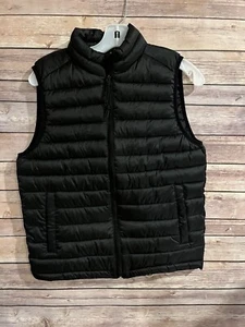 Aeropostale Women’s Quilted Puffer Vest Size X-Small Black Zipper Pockets - Bild 1 von 7