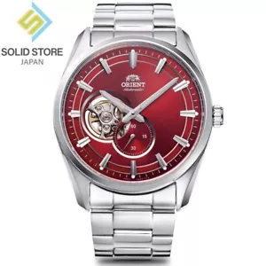 ORIENT Contemporary RN-AR0010R Orologio Meccanico Automatico Quadrante Rosso Argento 40,8mm - Foto 1 di 6