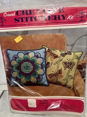 Vintage Vogert Creative Stitchery Butterfly Flutter Crewel Kit 342B Foto 1 de 4