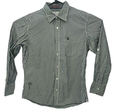 Beach Pebble Urban Wash Men’s Large Blue Striped Long Sleeve Button Down 42 XL - Image 1 of 4