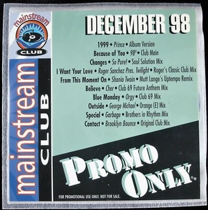 PROMO ONLY "MAINSTREAM CLUB DECEMBER 1998" DJ PROMO CD COMPILATION 10 TRKS *NEW* - Picture 1 of 4