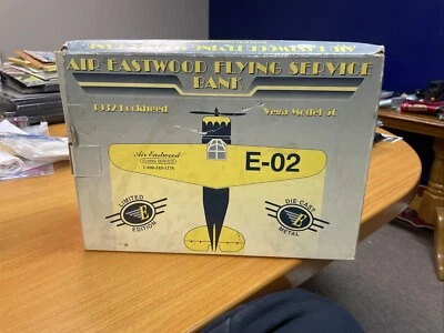 1:32nd Scale 1932 Lockhead Vega Model 5C Diecast Airplane Bank By Spec Cast - Image 1 of 3