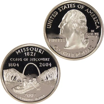 2003 S Missouri State Quarter Proof Coin KM#346 - Image 1 of 3