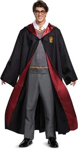 Harry Potter Deluxe Wizarding World Hogwarts Fancy Dress Halloween Adult Costume - Picture 1 of 8