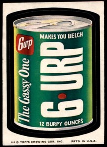 1974 Topps Original Wacky Packages 9th Series 6-Urp Tan Back