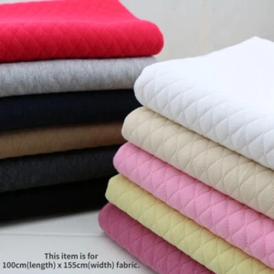 Cotton Quilted Padded Fabric 3 Layer Thick Material for Coat Jacket Cushion - Picture 1 of 28