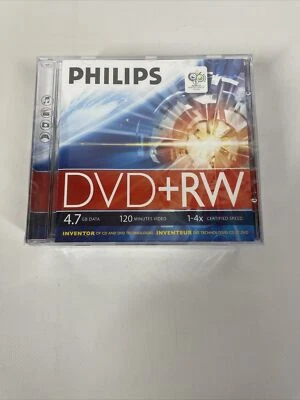 Philips - DW4S4S05F/10 - Dvd+rw 4.7gb (4x) Slim Case, 5 Pack - Image 1 of 4