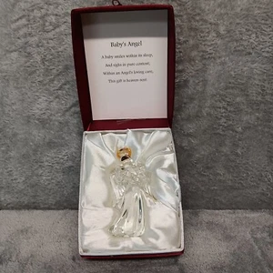 Faithful Guardians Glas Engel mit Gold Heiligenschein hält Baby 3" in OVP 2005 - Bild 1 von 12