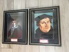 Portrait de Jean Calvin et Martin Luther encadré