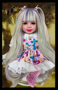 Thai Amulett Luk thep Girl 22" Spirit White Magic Full Tatoo Chating By Aj NiKom - Bild 1 von 9