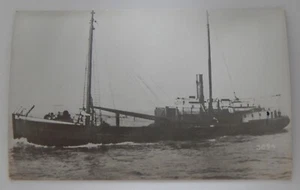 Steamship Steamer NORTH FORK real photo postcard RPPC - Picture 1 of 2