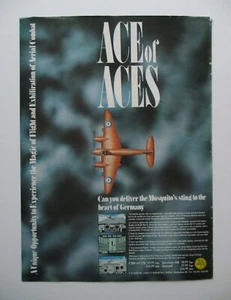 vintage game advert zx spectrum amstrad commodore ACE OF ACES game ADVERT - Picture 1 of 5