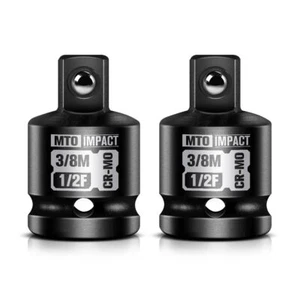 MTO 2-Piece 1/2" Female to 3/8" Male Impact Socket Adapter Set 1/2" Drive Imp... - Picture 1 of 7