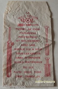 Ancien SACHET La CHEVILLE METALLIQUE BOL Breveté S.G.D.G. - QUINCAILLERIE - Picture 1 of 2