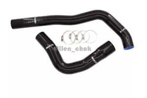 Black Fit Dodge Ram Truck 2500 3500Silicone Molded Radiator Coolant Hose Set - Picture 1 of 2