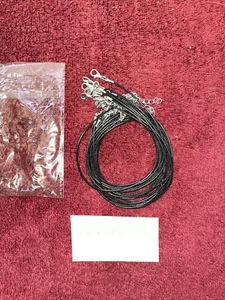 10 ~ 19 Zoll schwarze Leder-Riemen zur Schmuckherstellung ~ NEU!! - Bild 1 von 2