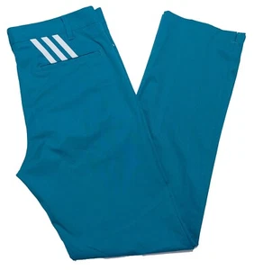 ADIDAS Golf PureMotion Performance Pants AE6287 Teal Turqoise Blue ~ 33 x 34 - Picture 1 of 10