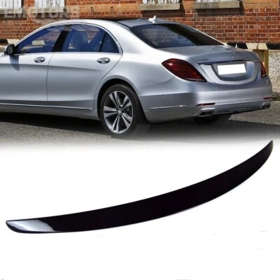 Painted Black For Mercedes Benz W222 S65 S63 OE Look Rear Trunk Spoiler 14-19 Foto 1 de 4