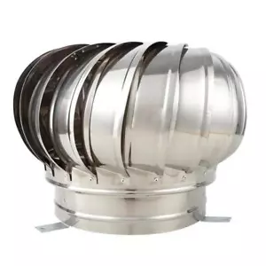 Stainless Steel Roof Ventilator Wind Turbines Air Vent Attic Ventilator Roof 100 - Picture 1 of 12