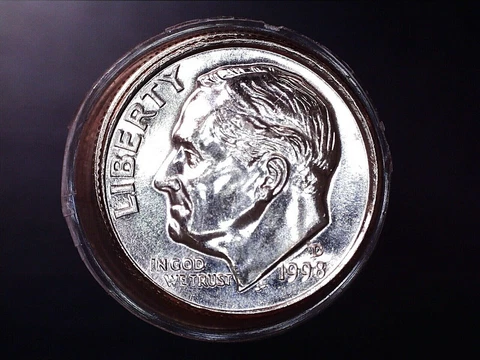 1998-D Roosevelt Dime -Choice Gem Brilliant Uncirculated - Proof-Like Finish Cover