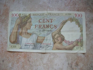 FRANCE BILLET DE 100 FRANCS SULLY 22 6 1939 (c159) - Foto 1 di 2