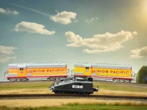 AHM, RSO, Union Pacific Locomotives, ATEST Z-75150 con tender 2126, scala HO - Foto 1 di 15