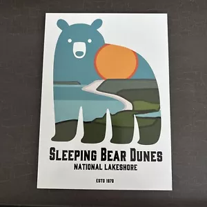 NEU Postkarte Sleeping Bear Dunes National Lakeshore Park Michigan 4,25x6 Zoll - Bild 1 von 3