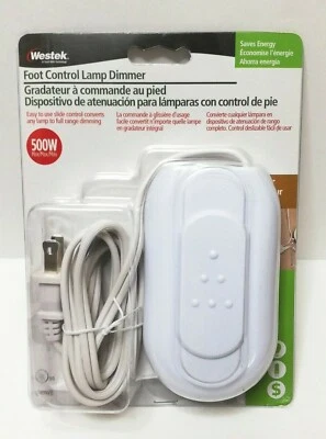 AMERTAC-WESTEK Westek 6089WB 500W Full Range Foot Control Dimme WHITE