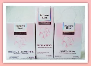 Set: BioFresh, Daily&Night Face and Hand creams with rose oil and diamond powder - Picture 1 of 3