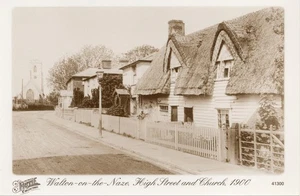 (cb14) Walton-on-the-Naze High Street and Church 1900 Repro - Essex Postcard - Picture 1 of 2
