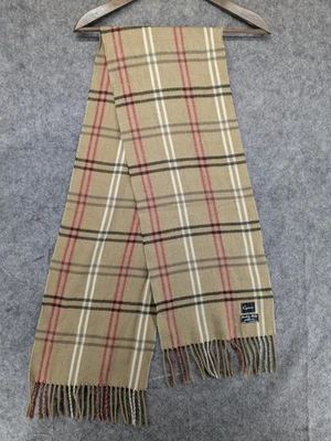 Bufanda Cejón para mujer flecos a cuadros hecha en Italia mantón envolvente acrílico suave 11x64 Foto 1 de 4