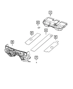 Silenciador de panel de tablero Mopar genuino 68594803AA - Imagen 1 de 1