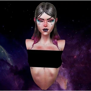 1/10 BUST Resin Cyberpunk Model Kit Nudes Beautiful Girl Unpainted - Picture 1 of 1