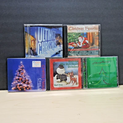 5 Christmas Music CD Lot Audio Holiday Collection Classics Pop Jazz Soundtracks - Image 1 of 4