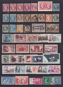 Frankreich gemischt meist frühere Briefmarken. MM, MNH, gebraucht. Ungeprüft. ab 1862 ? - Bild 1 von 5