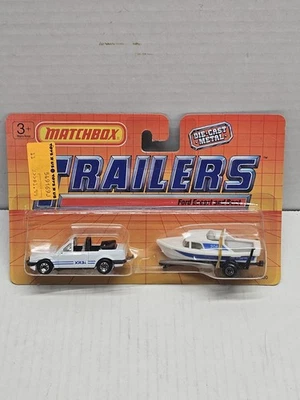 Matchbox Trailers Ford Escort And Boat New - Image 1 of 3