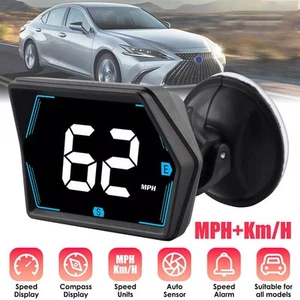 Universal Car Digital GPS Speedo Speed MPH KMH HUD Head Up Display Speedometer - Picture 1 of 24
