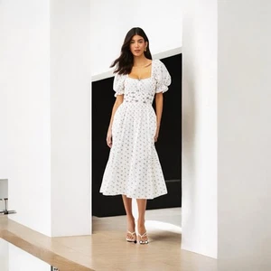 FOR LOVE & LEMONS GIUSTI MIDI DRESS Size M - Imagen 1 de 10
