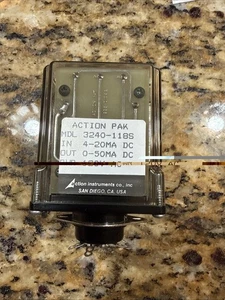 NEU ACTION PAK 3240-118S INPUT 4-20MA DC OUTPUT 0-50MA DC 120 VAC PWR - Bild 1 von 6