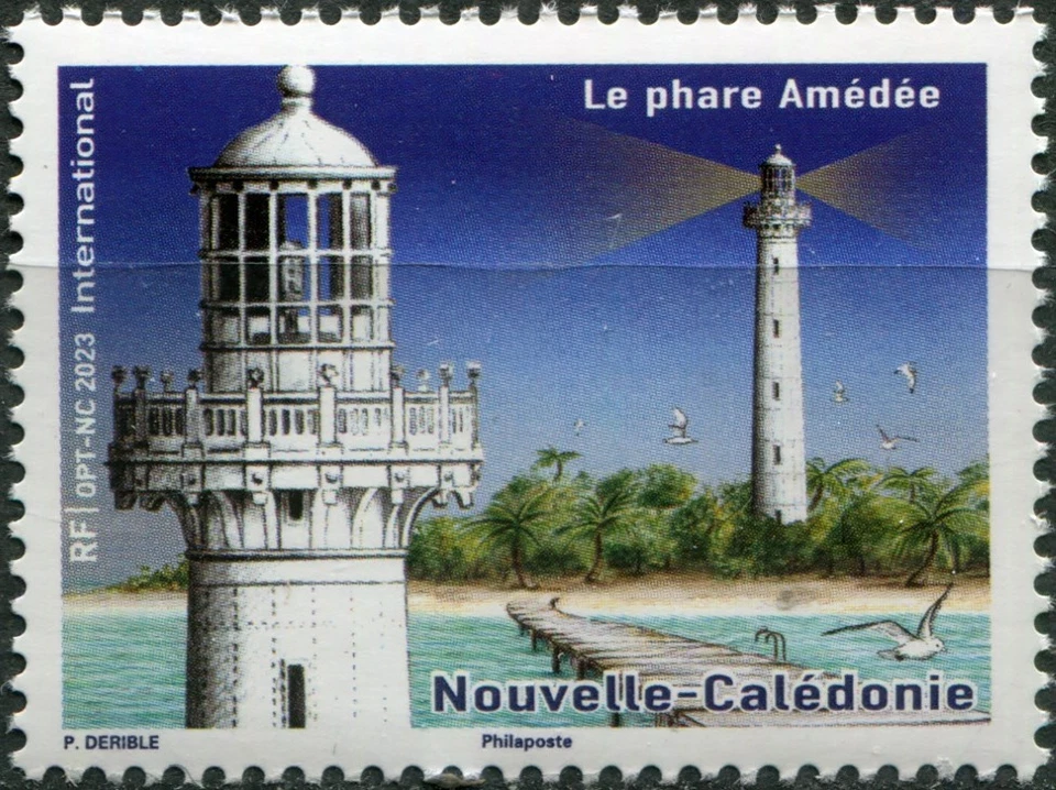 New Caledonia 2023. Amédée Lighthouse (MNH OG **) Stamp - Image 1 of 1