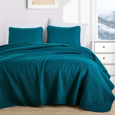 Juego de colcha de gran tamaño medallón de 3 piezas Chezmoi Collection Luca Foto 1 de 4