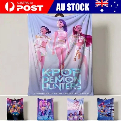 KPop Hunters Blanket Soft Bed Sofa Throw Cozy Lightweight Birthday Gift - image 1 of 4
