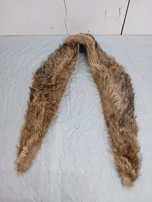 Fox Or Mink?  Fur Stole Vintage 49" X 5" For Restoration Or Repurposing. - Image 1 of 4