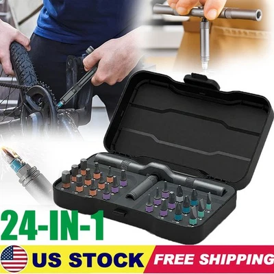 Home Repairs 24 In 1 Multi Bit Magnetic Screwdriver Set Multifunctional Toolbox  - Image 1 of 4
