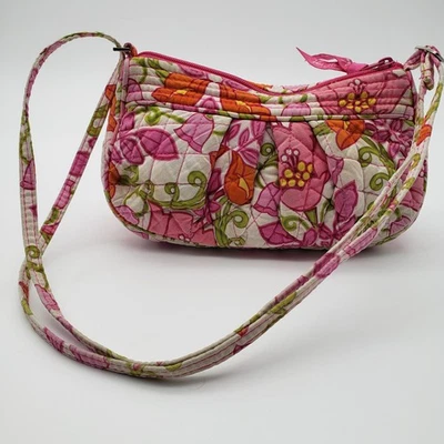 Bolso Bandolera Vera Bradley Frannie Lily Lilli Bell Pequeño Rosa Ajustable Foto 1 de 4