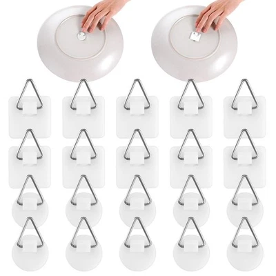 Paquete de 20 colgadores de placas de pared soportes de placas verticales Foto 1 de 4